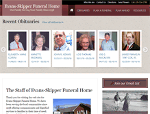 Tablet Screenshot of evansskipperfh.com